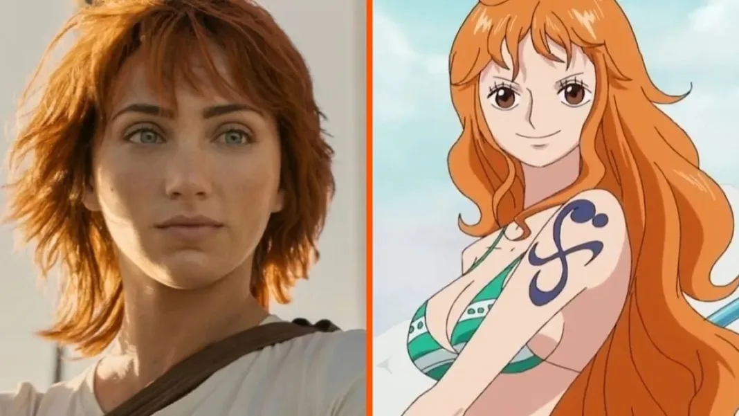 Nami One Piece de Netflix sexualizada