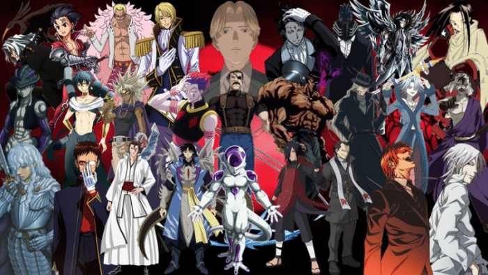 Ataque de los Titanes, Berserk, Dragon Ball, manga, My hero Academy, Naruto, One Piece, Villanos anime