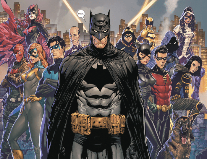 Alfred, Barbara Gordon, Bat-familia, Batman, Bruce Wayne, Damian, Robin