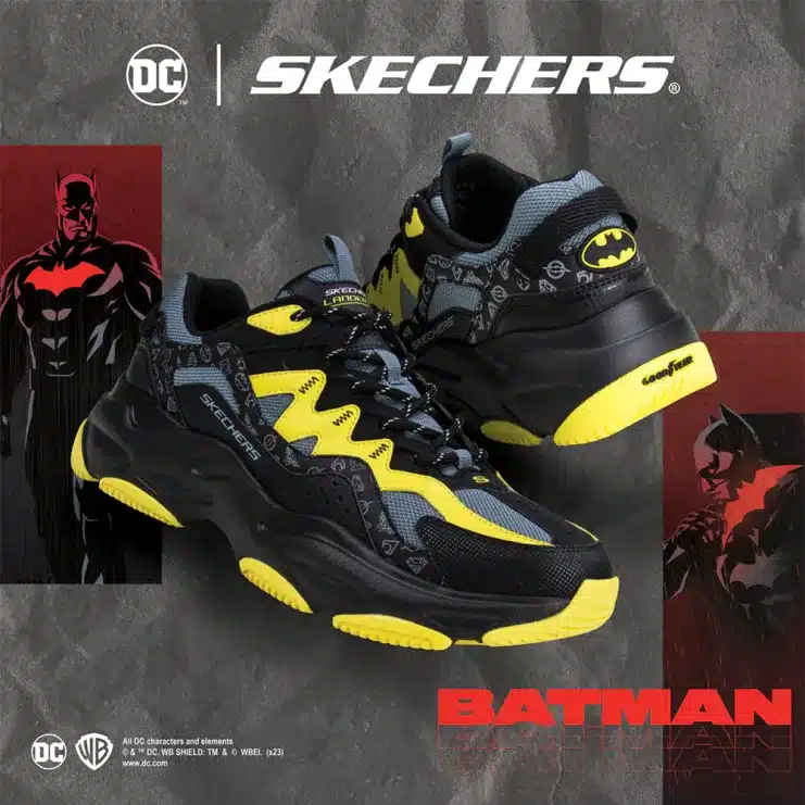 DC Athletic Shoes, Batman Superman Designs, Justice League Limited Edition, Skechers DC Crossover, Super Hero Sneakers