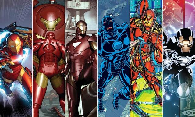 10 Versiones de Iron Man, Armadura Tecnológica, Iron Man Futuro, Marvel Innovación, Superhéroes Evolución