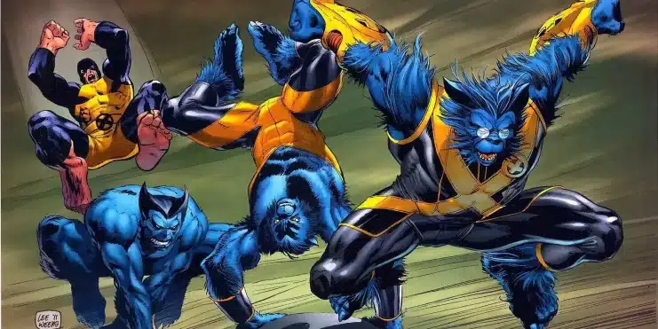 Modifications apportées au personnage de Beast, Future Beast chez Marvel, Hank McCoy X-Force #49, Marvel Universe X-Men Beast