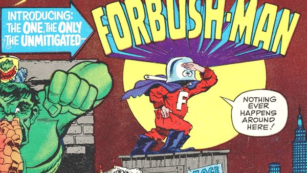 Desfile de Acción de Gracias, Forbush Man Marvel, Héroe satírico, Humor en Marvel, Comic Spider-Boy