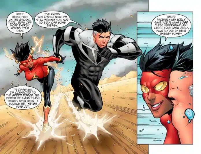 Flash vs Superman, poderes de Superman, Speedforce, Velocidad de Flash