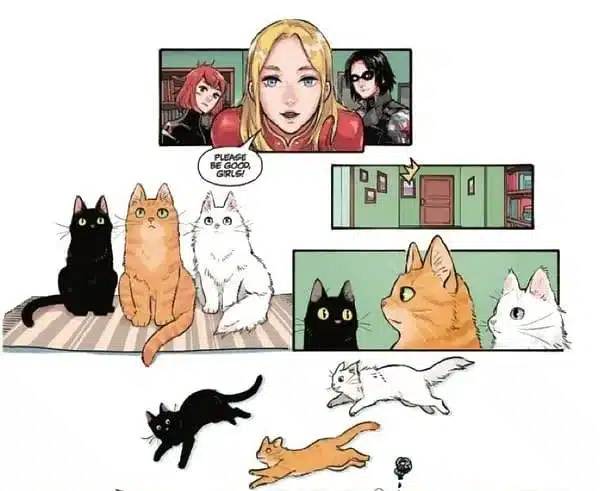 Gatos de los Avengers, Héroes felinos, Marvel Meow, Nao Fuji