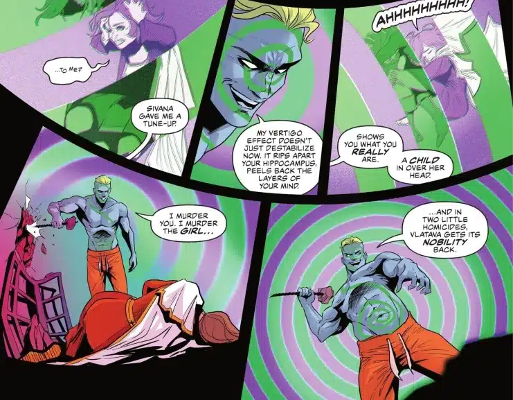 亚马逊袭击 #4、眩晕伯爵、DC 漫画、超人