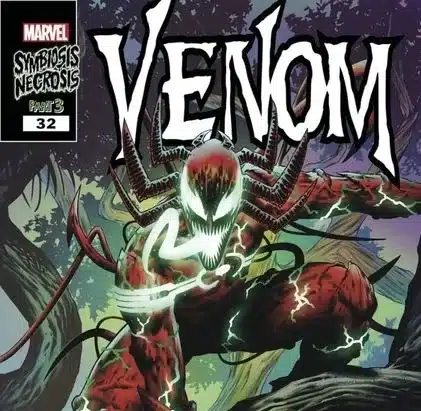 Carnage divino, Nuevo diseño de Carnage, Saga Marvel, Symbiosis Necrosis, Venom vs Carnage