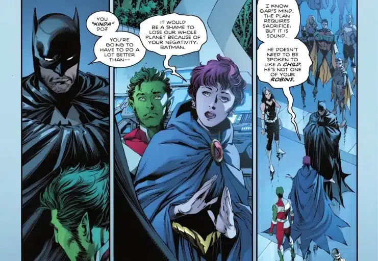 Batman, Beast Boy, Brave Mentor, Nightwing #112