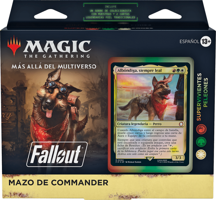 Mazo de Magic: The Gathering Supervivientes peleones de Fallout.