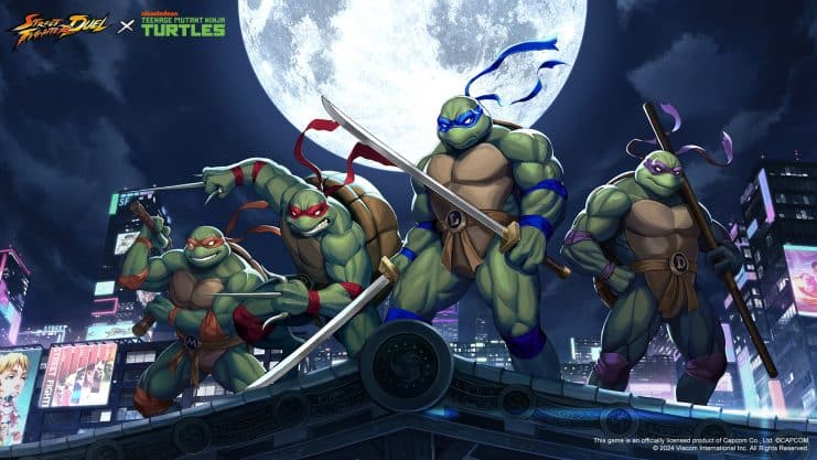 Capcom Crunchyroll colaboración, crossover juegos RPG, nuevos personajes Street Fighter, Street Fighter Duel TMNT, TMNT Street Fighter juego