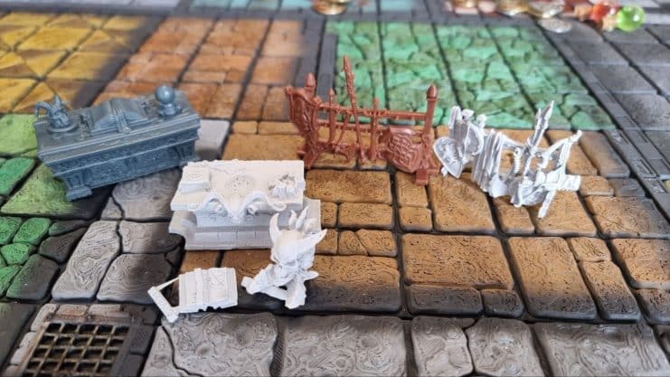 TseuQuest vs Heroquest: escenografía, dados y tokens