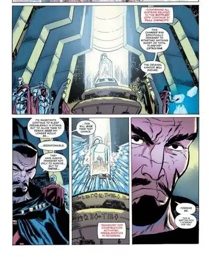 佐德将军、Kandor、跪在佐德面前、超人、Universo DC