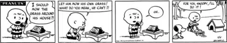 Charles Schulz, évolution des personnages, The Peanuts Story, Snoopy et Charlie Brown