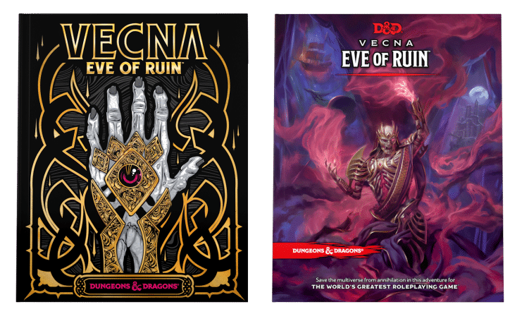 Las dos portadas disponibles de Vecna Eve of Ruin