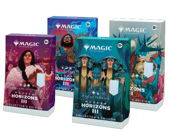 El formato Modern de Magic: The Gathering va a recibir un montón de cartas nuevas y de clásicos populares cuando Horizontes de Modern 3 llegue a las tiendas de todo el mundo el 14 de junio de 2024. Además, esta colección vendrá acompañada de cuatro mazos de Commander nuevos y sus respectivas ediciones de coleccionista.