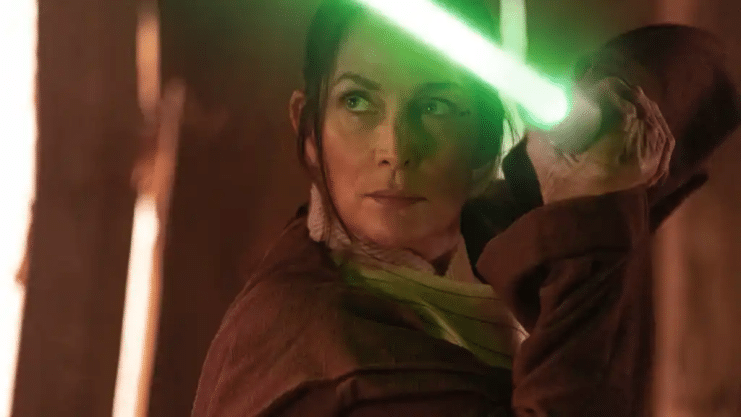 artes marciales Jedi, Carrie-Anne Moss, Carrie-Anne Moss Star Wars, Force-Fu, Maestra Jedi Indara, The Acolyte serie