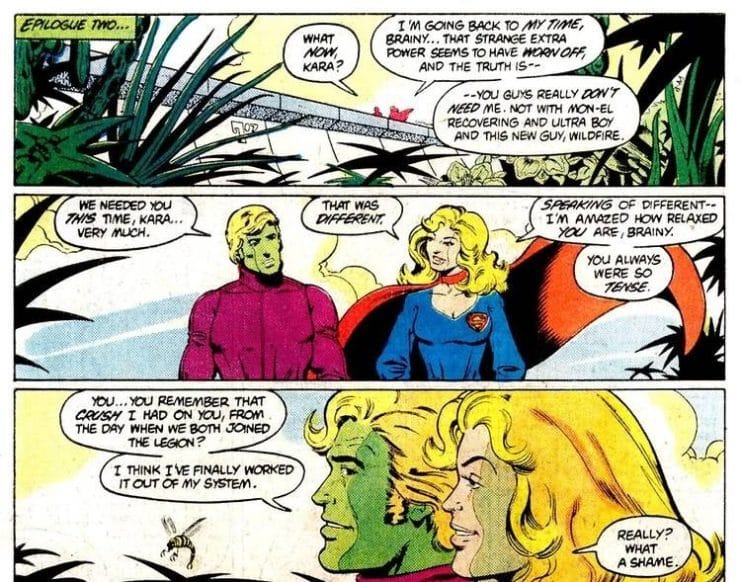 Brainiac 5, Demissexualidade, Legião de Super-Heróis, Supergirl