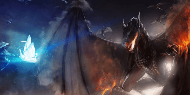 Ancalagon el Negro, dragones de la Tierra Media, historia de la Tierra Media, Señor de los Anillos dragones, Smaug el dragón
