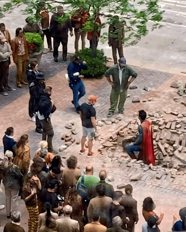 David Corenswet Superman, James Gunn Superman, Krypto Superman movie, Superman 2025, Superman set photos