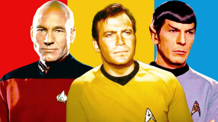 evolución diseño Star Trek, significado colores Starfleet, Star Trek uniformes, uniformes TNG Star Trek