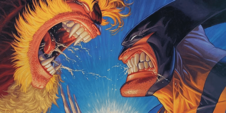 combates épicos, Dientes de Sable, Lobezno, Marvel Comics