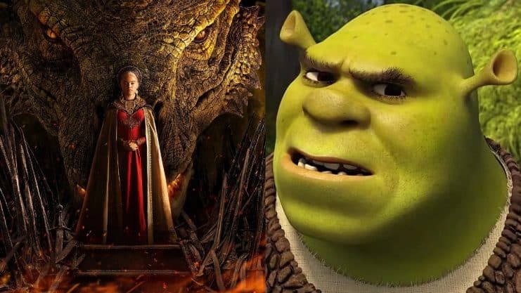 la casa del dragon shrek