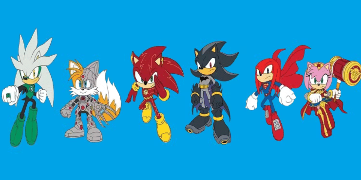 Ian Flynn Sonic, Justice League mash-up, Shadow como Batman, Sonic, Sonic como Flash, Sonic y DC crossover