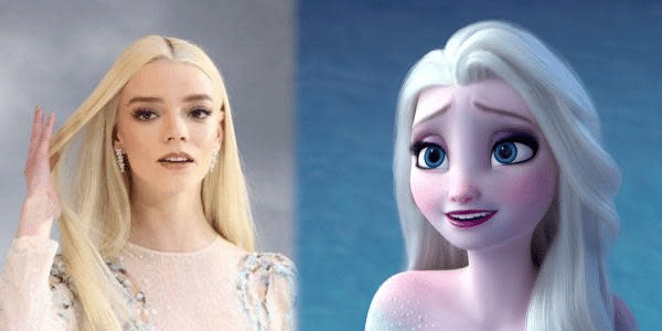 Anya Taylor-Joy, Anya Taylor-Joy Elsa, Anya Taylor-Joy roles, Disney Frozen película, Frozen acción real, interpretación Elsa