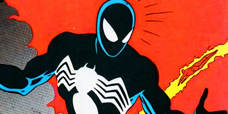 nuevo traje Spider-Man, Peter Parker simbionte, Spider-man, Spider-Man traje negro, Spider-Man Venom reunión, Venom War Marvel