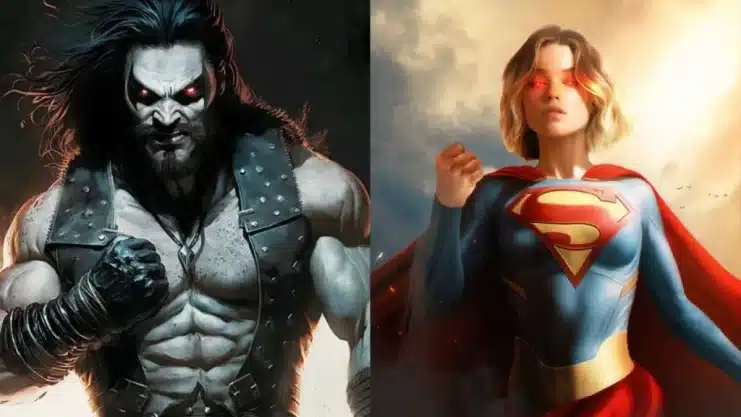 Jason Momoa como Lobo, Milly Alcock como Supergirl, Película del Universo DC, Personaje de Lobo en DC, Supergirl: Woman of Tomorrow