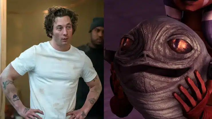 Jeremy Allen White, Rotta the Hutt, Star Wars, The Mandalorian & Grogu