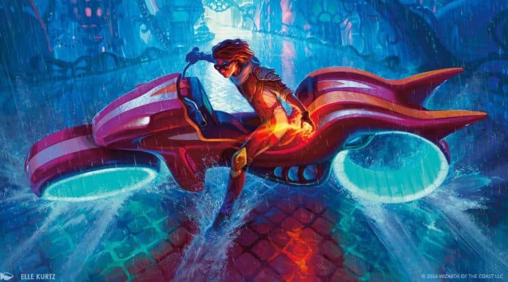 Con motivo de la futura salida de Aetherdrift, la nueva edición de Magic: The Gathering (MTG), tuvimos la oportunidad de asistir a la presentación de una veloz lista de novedades de la nueva colección.