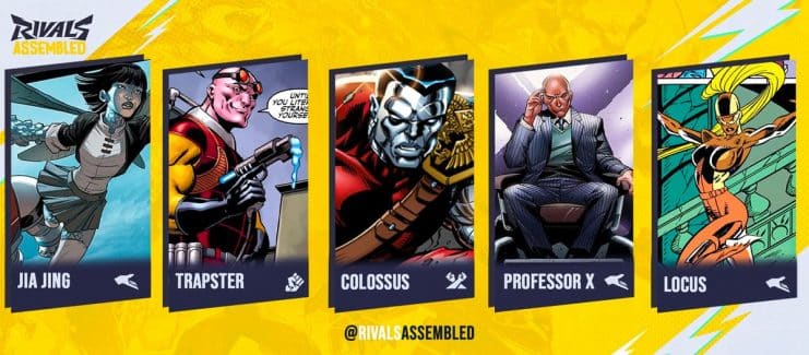 filtraciones Marvel Rivals, Locus y Trapster, Marvel Rivals personajes, Profesor X Coloso