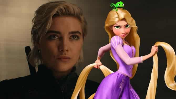 Enredados remake, Florence Pugh, Florence Pugh Rapunzel, película acción real Disney, Sabrina Carpenter Disney