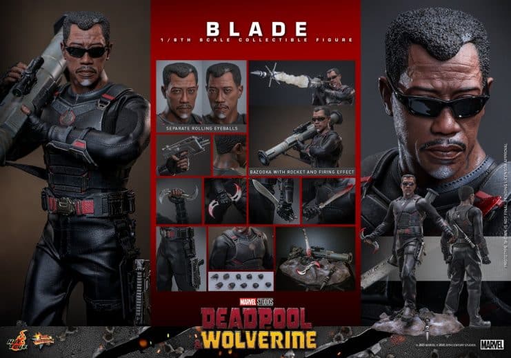 Blade en el UCM, Coleccionable de Blade, Deadpool & Wolverine, Figura de Blade, Hot Toys Marvel