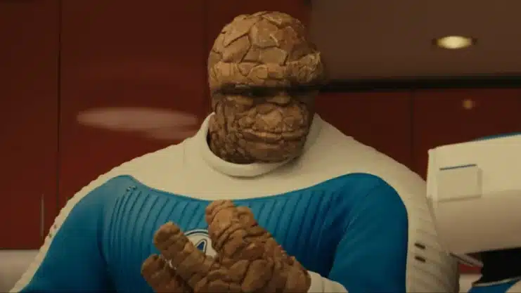 Ben Grimm personaje, Ebon Moss-Bachrach voz, Fantastic Four tráiler, La Cosa Marvel, Marvel Studios 2025