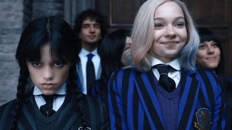 Jenna Ortega Wednesday, Netflix Wednesday serie, Nevermore Academy, Wednesday Addams Netflix, Wednesday temporada 3