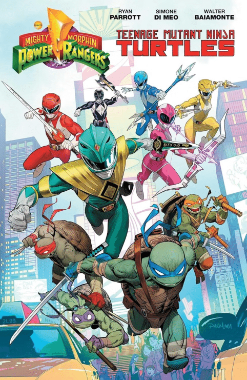 crossover Power Rangers y Tortugas Ninja, Mighty Morphin Power Rangers, Ryan Parrott cómics, Teenage Mutant Ninja Turtles